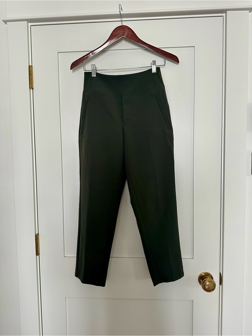 Athleta Endless High Rise Pant in Deep Fern - Straight-Leg Pull-On Pants
